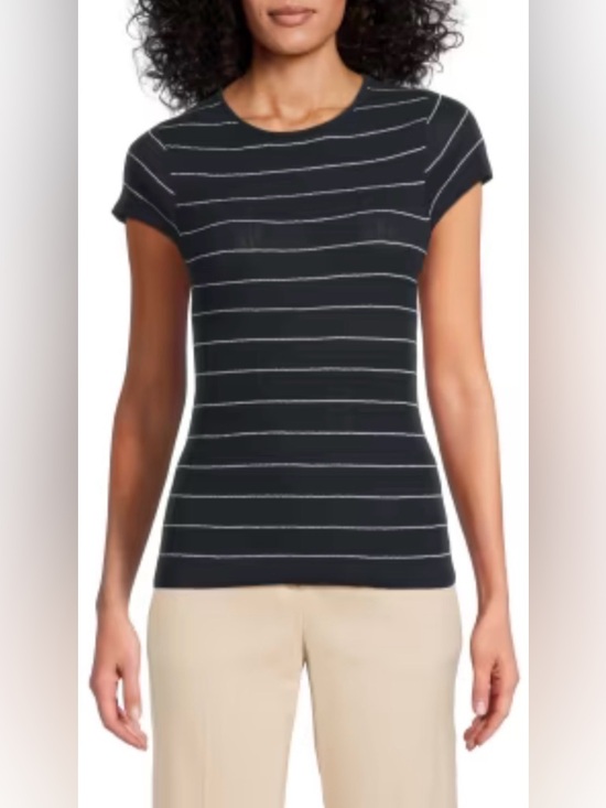 A.L.C. Tops - A.L.C. Sam Striped Cotton-Blend Top in Navy/White
